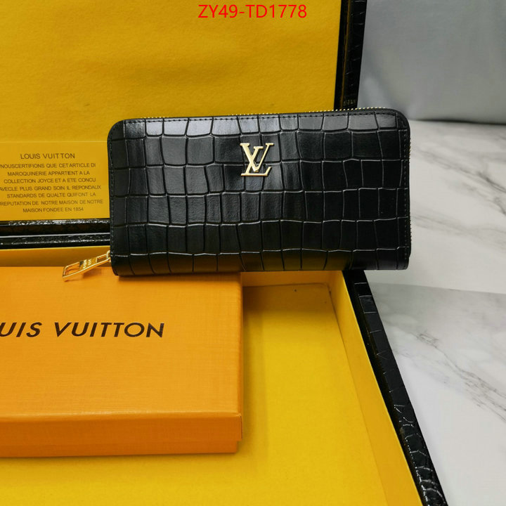 LV Bags(4A)-Wallet,ID: TD1778,$: 49USD