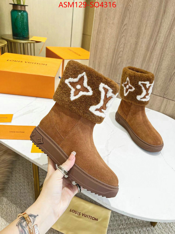 Women Shoes-LV,high quality 1:1 replica , ID: SO4316,$: 129USD