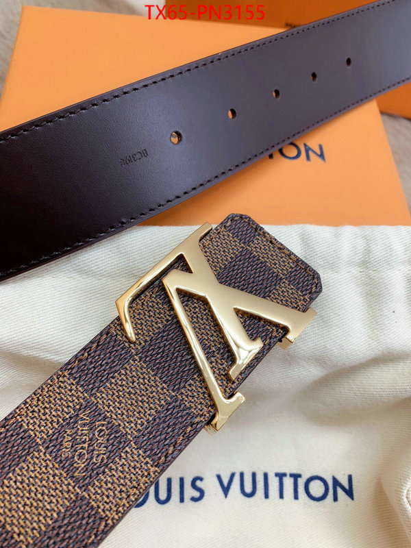 Belts-LV,shop the best high authentic quality replica , ID: PN3155,$: 65USD