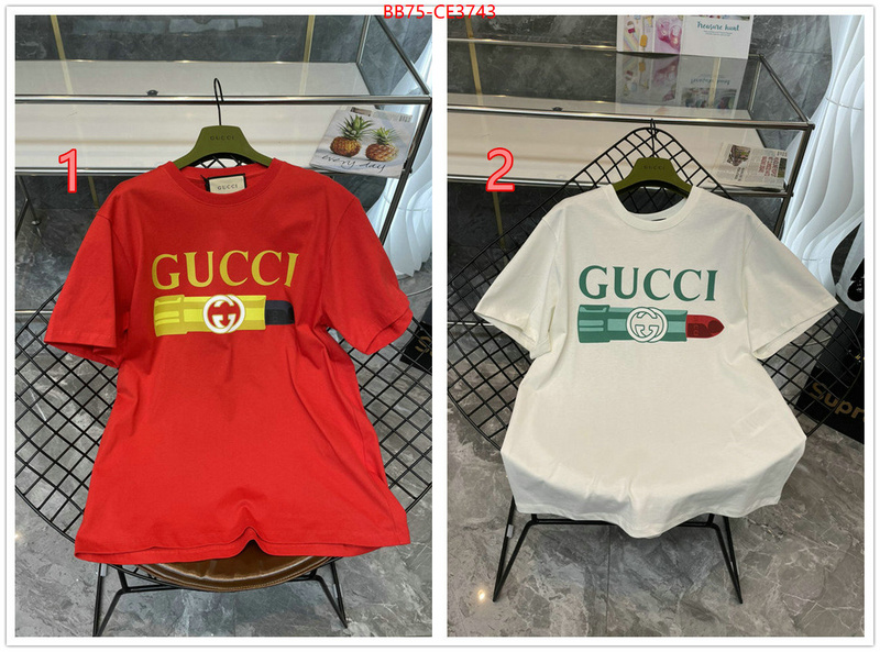 Clothing-Gucci,wholesale 2023 replica , ID: CE3743,$:75USD