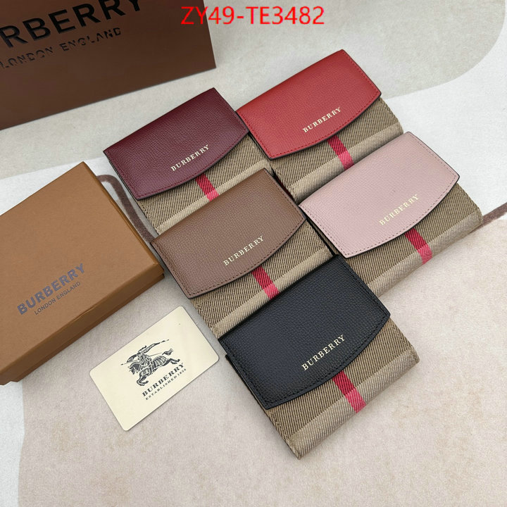 Burberry Bags(4A)-Wallet,high quality designer ,ID: TE3482,$: 49USD