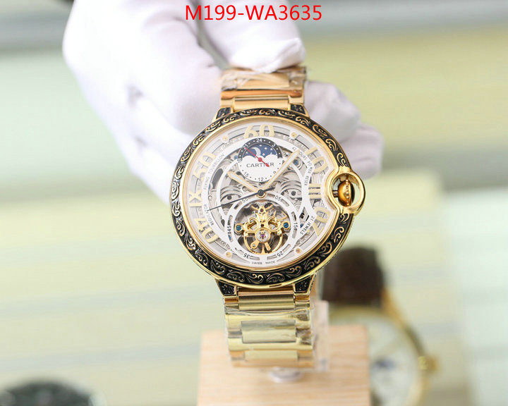 Watch(4A)-Cartier,the best quality replica ,ID: WA3635,$: 199USD