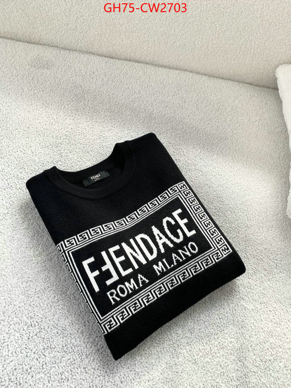 Clothing-Fendi,best website for replica , ID: CW2703,$: 75USD