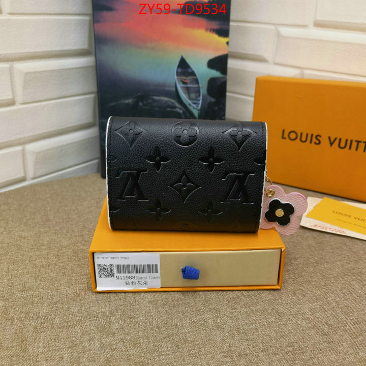 LV Bags(4A)-Wallet,luxury fashion replica designers ,ID: TD9534,$: 59USD