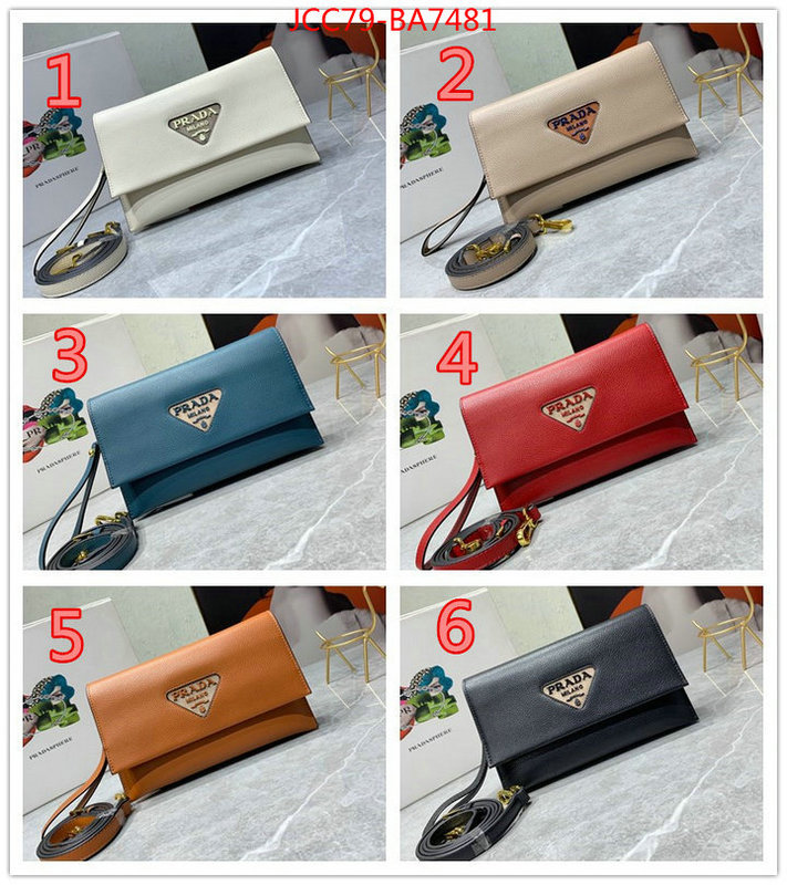 Prada Bags(4A)-Diagonal-,2023 aaaaa replica customize ,ID: BA7481,$: 79USD