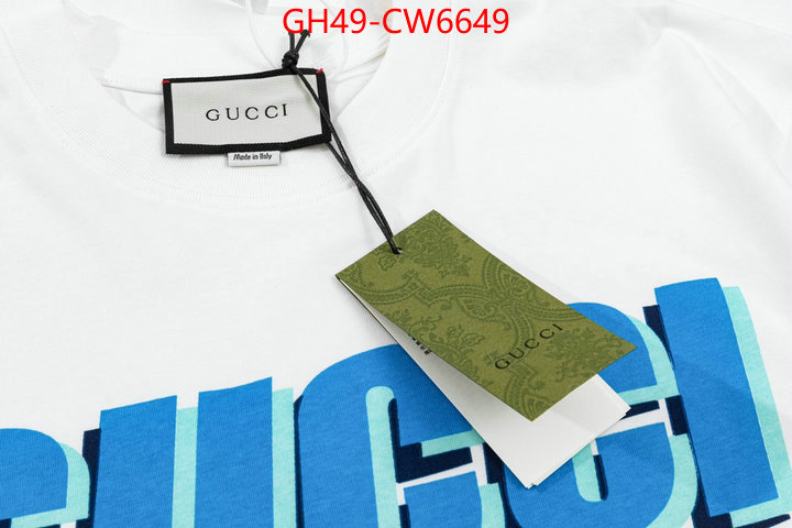 Clothing-Gucci,replica for cheap , ID: CW6649,$: 49USD