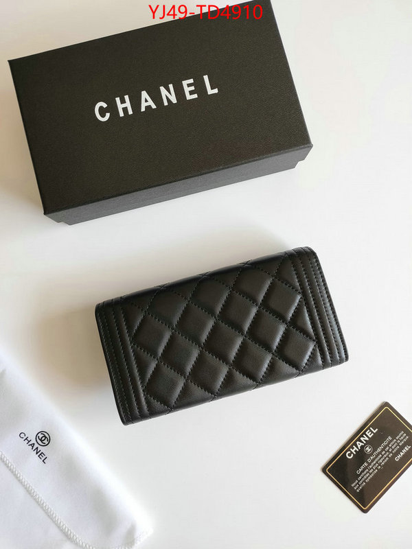 Chanel Bags(4A)-Wallet-,ID: TD4910,$: 49USD