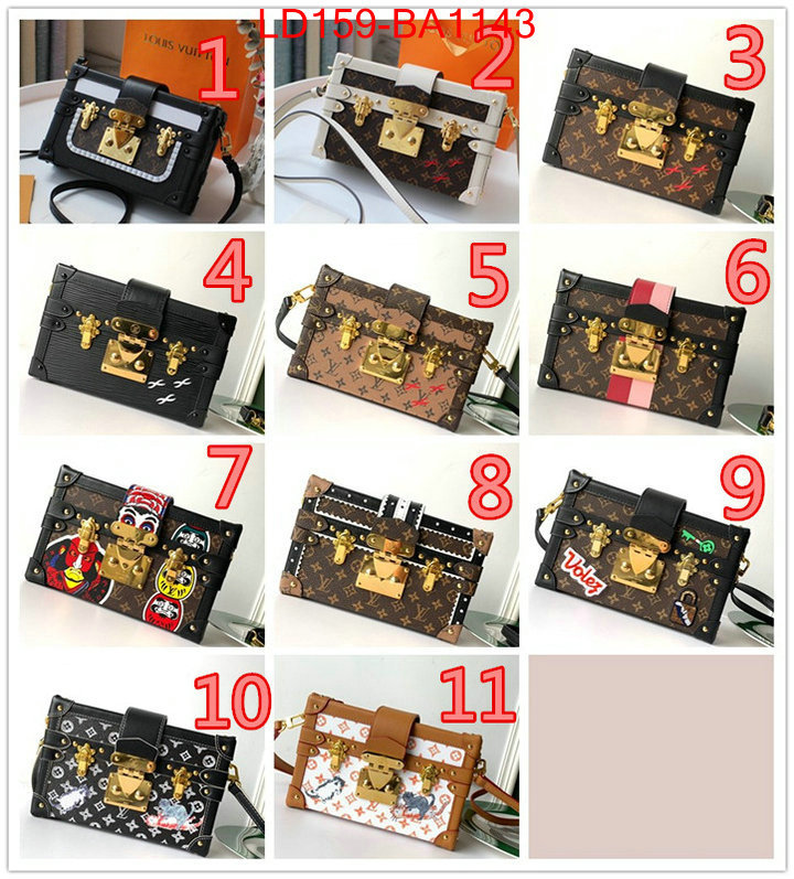 LV Bags(TOP)-Petite Malle-,ID: BA1143,$: 159USD