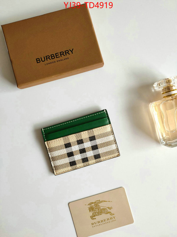 Burberry Bags(4A)-Wallet,best knockoff ,ID: TD4919,$: 39USD