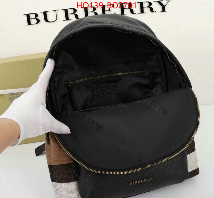 Burberry Bags(4A)-Backpack,high quality happy copy ,ID: BO2701,$: 139USD