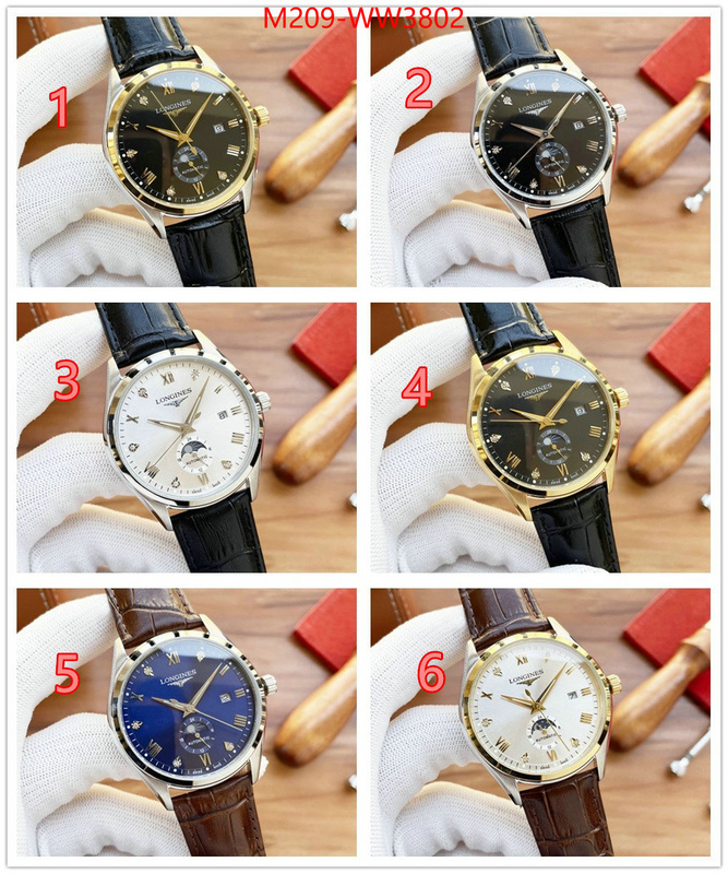 Watch (TOP)-Longines,high quality 1:1 replica , ID: WW3802,$: 209USD