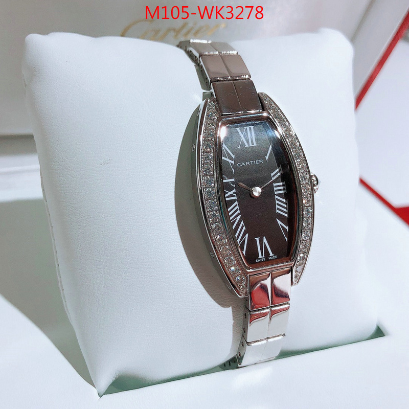 Watch(4A)-Cartier,highest quality replica , ID: WK3278,$:105USD