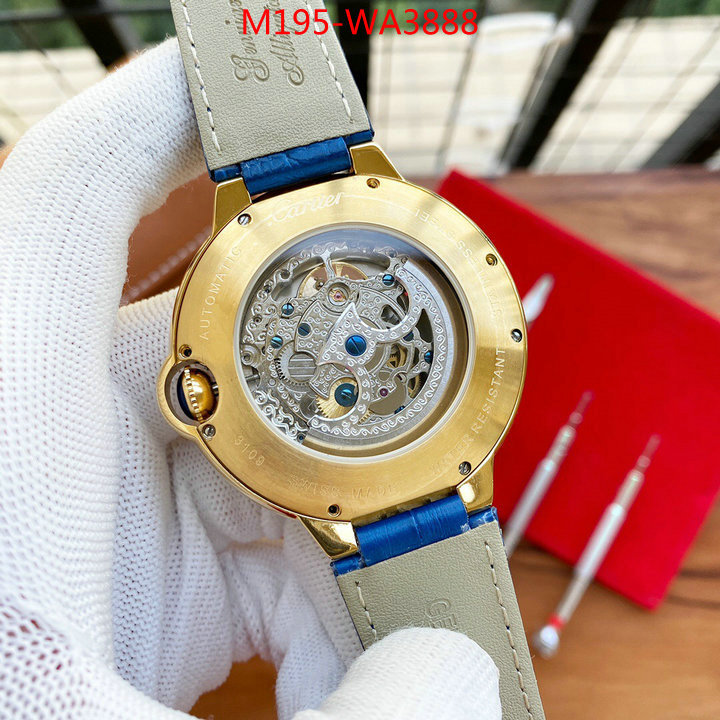 Watch(4A)-Cartier,the highest quality fake ,ID: WA3888,$: 195USD
