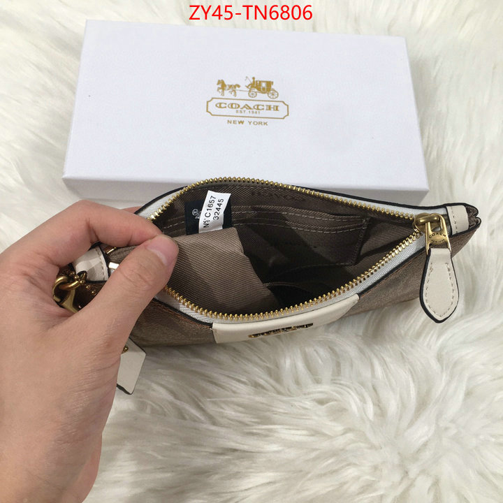 Coach Bags(4A)-Wallet,buy high quality cheap hot replica ,ID: TN6806,$: 45USD