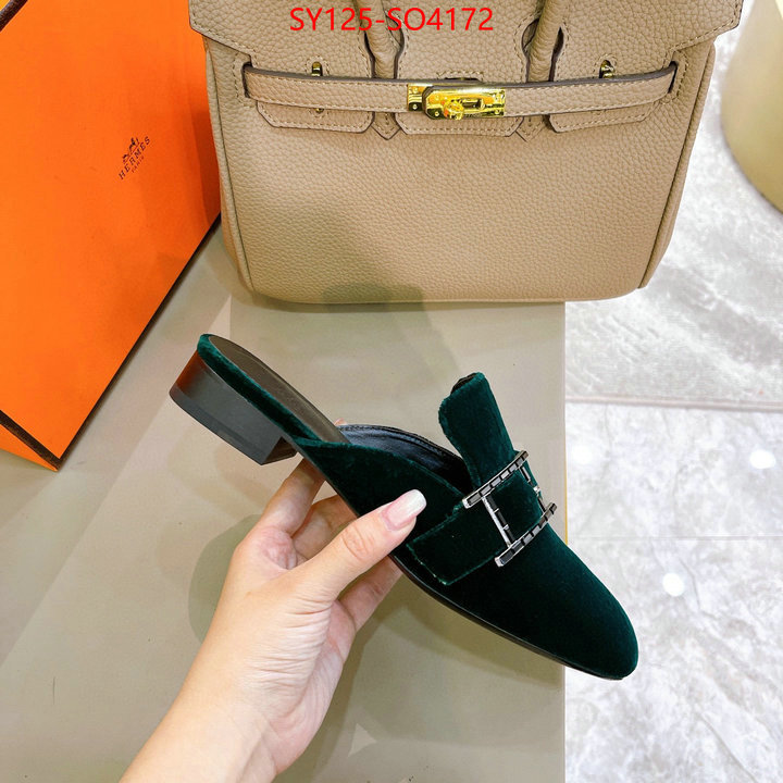 Women Shoes-Hermes,1:1 replica wholesale , ID: SO4172,$: 125USD