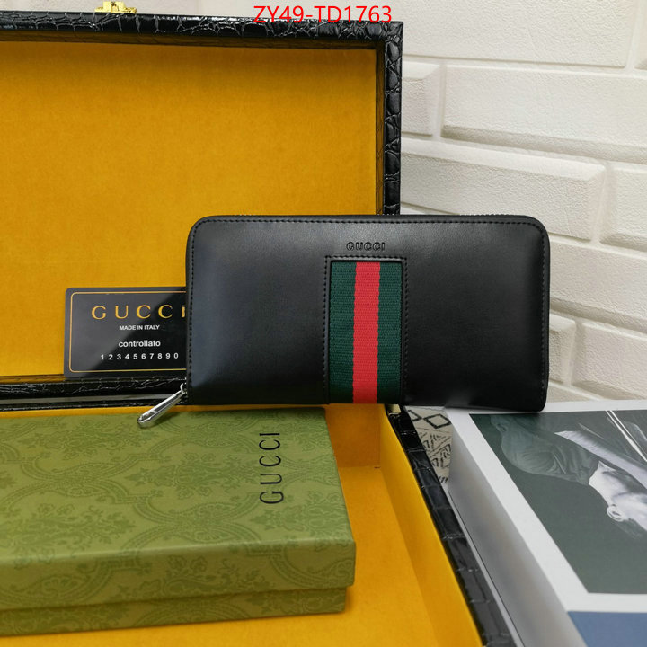Gucci Bags(4A)-Wallet-,aaaaa customize ,ID: TD1763,$: 49USD