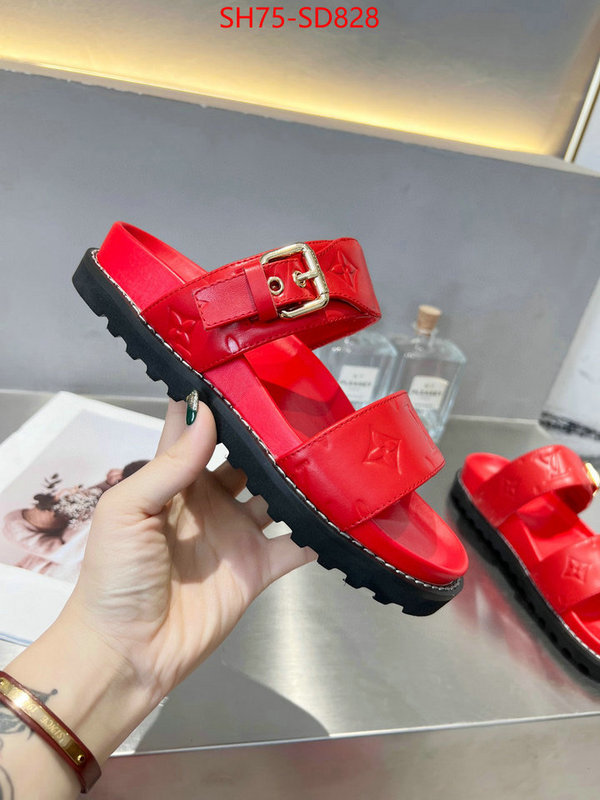 Women Shoes-LV,top perfect fake , ID: SD828,$: 75USD