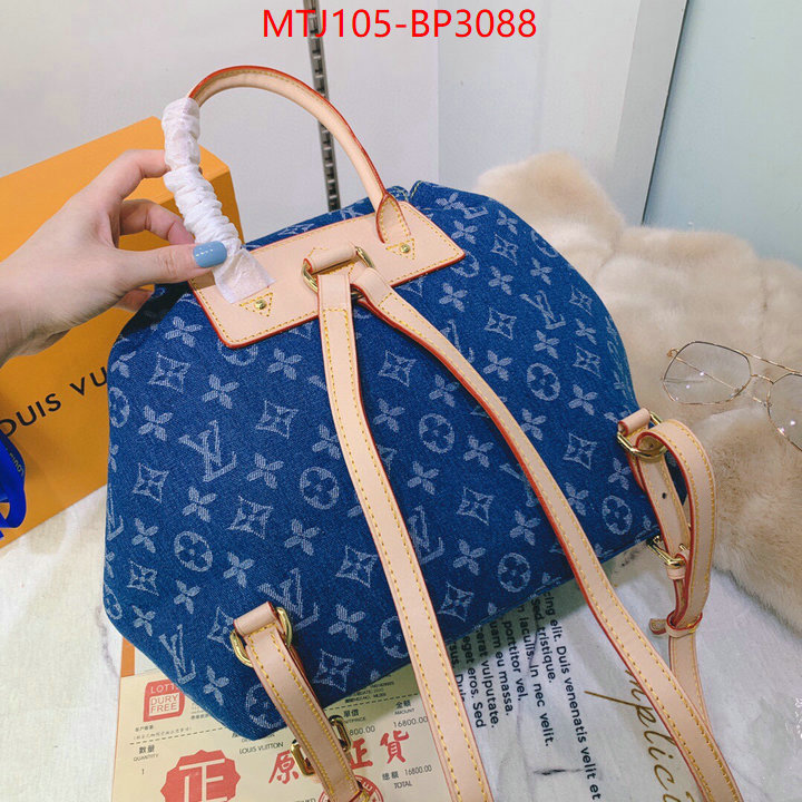 LV Bags(4A)-Backpack-,perfect quality designer replica ,ID: BP3088,$: 105USD