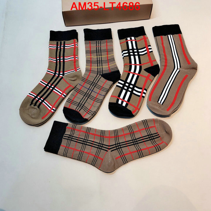 Sock-Burberry,knockoff highest quality , ID: LT4686,$: 35USD