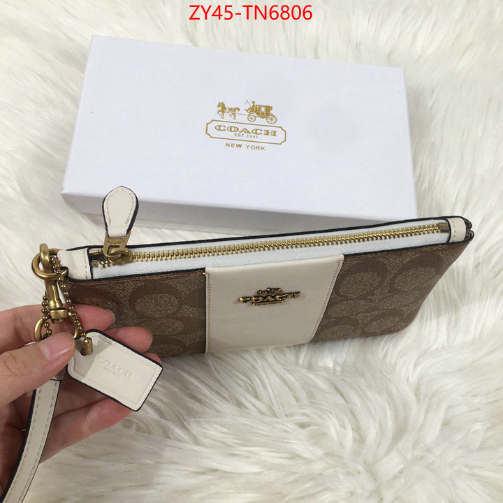 Coach Bags(4A)-Wallet,buy high quality cheap hot replica ,ID: TN6806,$: 45USD