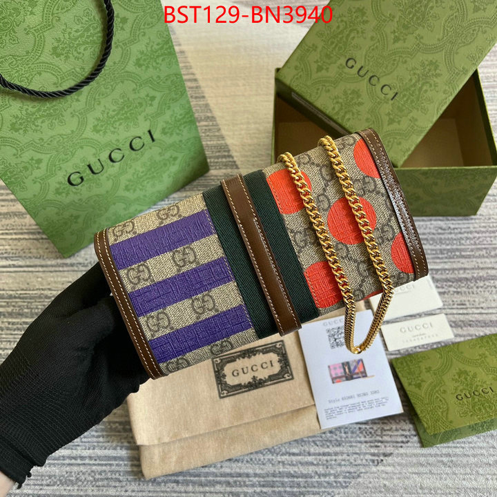 Gucci Bags(TOP)-Diagonal-,fashion ,ID: BN3940,$: 129USD