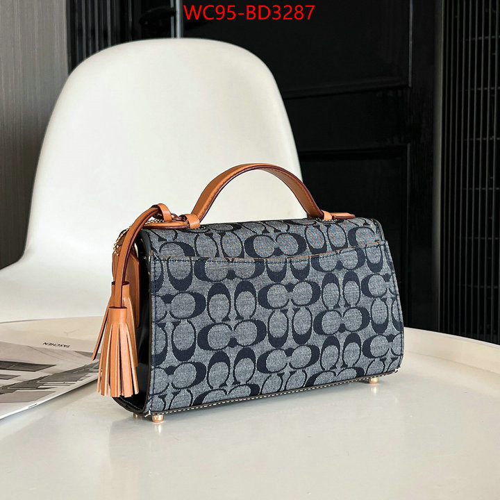 Coach Bags(4A)-Diagonal,1:1 replica wholesale ,ID: BD3287,$: 95USD