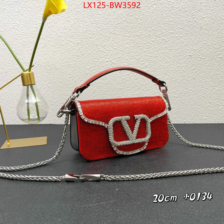 Valentino Bags(4A)-LOC-V Logo ,copy aaaaa ,ID: BW3592,$: 125USD