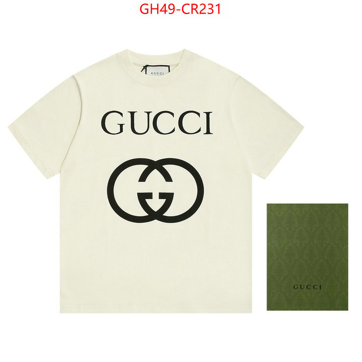 Clothing-Gucci,high quality happy copy , ID: CR231,$: 49USD