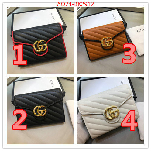 Gucci Bags(4A)-Wallet-,ID: BK2912,$:74USD