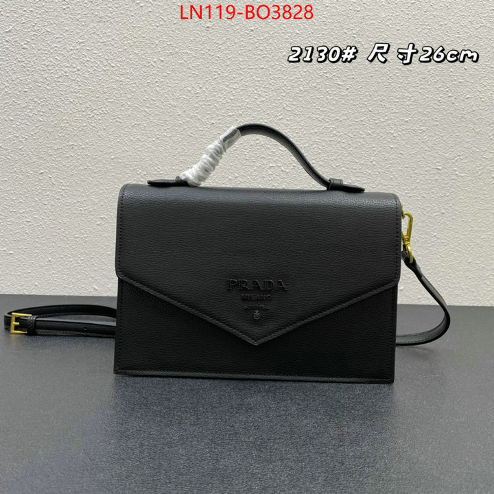 Prada Bags(4A)-Diagonal-,designer replica ,ID: BO3828,$: 119USD