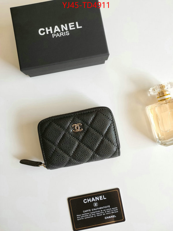Chanel Bags(4A)-Wallet-,ID: TD4911,$: 45USD