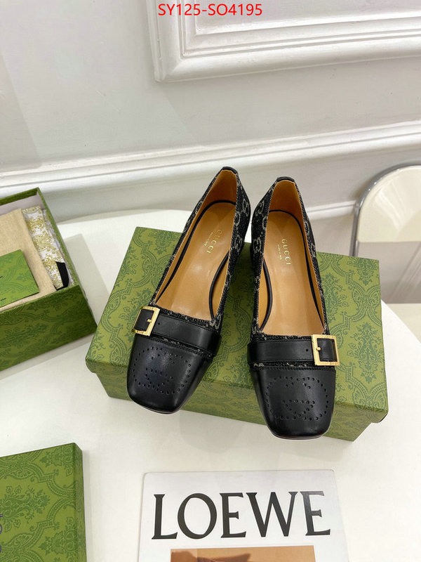 Women Shoes-Gucci,high quality 1:1 replica , ID: SO4195,$: 125USD