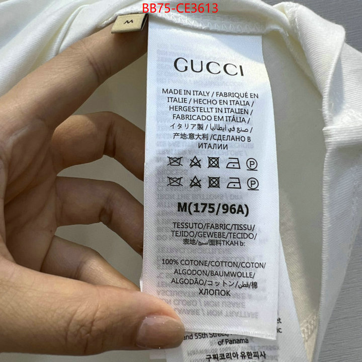 Clothing-Gucci,replica wholesale , ID: CE3613,$: 75USD