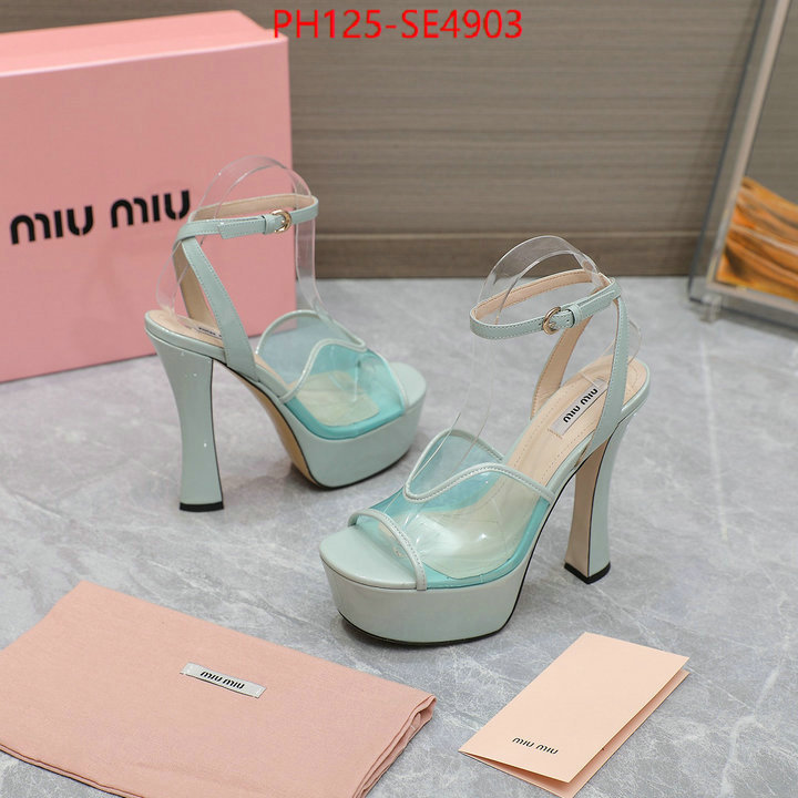 Women Shoes-Miu Miu,high quality designer replica , ID: SE4903,$: 125USD