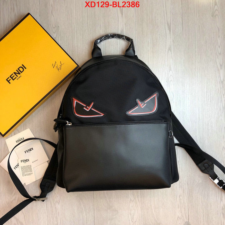 Fendi Bags(4A)-Backpack-,best designer replica ,ID: BL2386,$:129USD