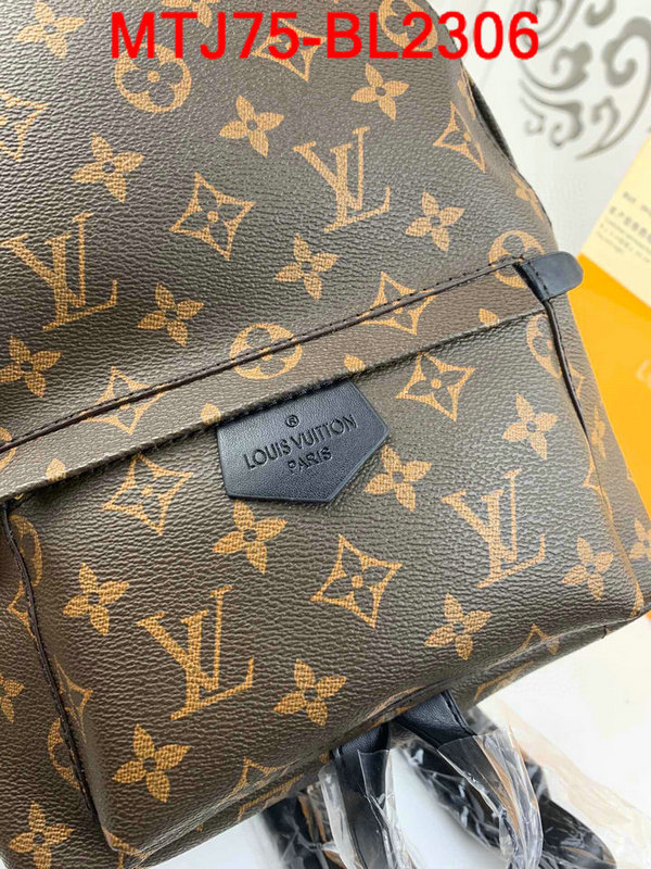 LV Bags(4A)-Backpack-,ID：BL2306,$:75USD