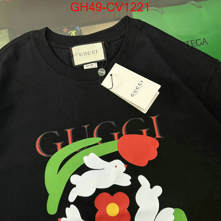 Clothing-Gucci,buy aaaaa cheap , ID: CV1221,$: 49USD