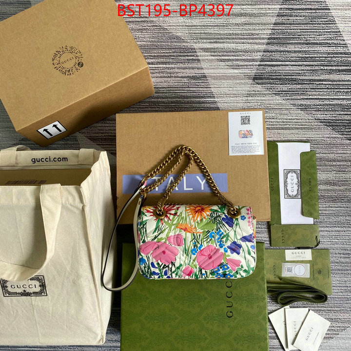 Gucci Bags(TOP)-Marmont,the quality replica ,ID: BP4397,$: 195USD