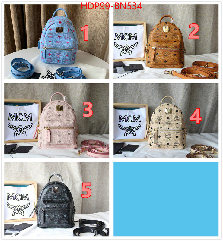 MCM Bags(TOP)-Backpack-,ID: BN534,$: 99USD