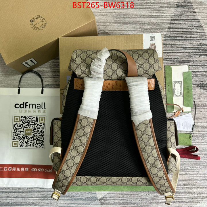 Gucci Bags(TOP)-Backpack-,high quality perfect ,ID: BW6318,$: 265USD