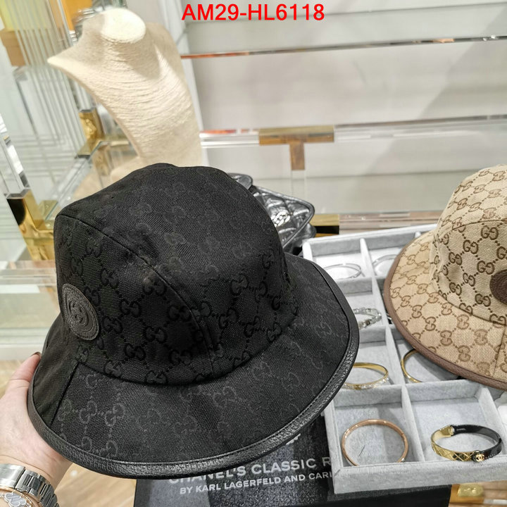 Cap (Hat)-Gucci,designer wholesale replica , ID: HL6118,$: 29USD