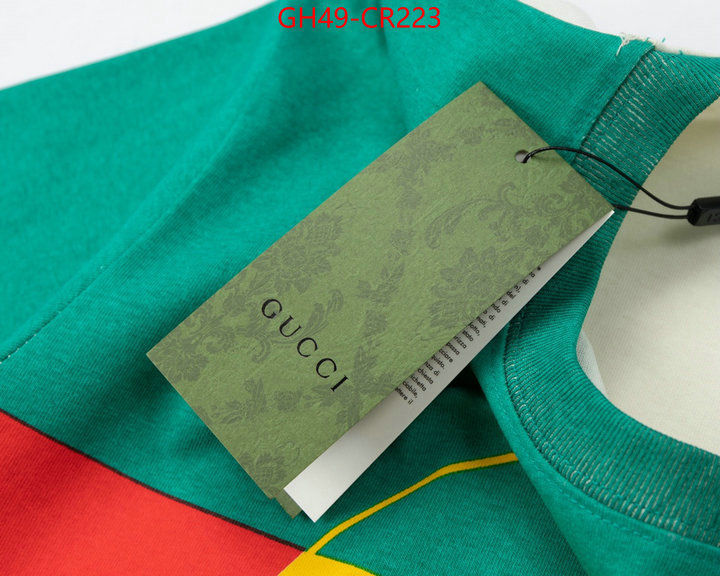 Clothing-Gucci,designer 1:1 replica , ID: CR223,$: 49USD