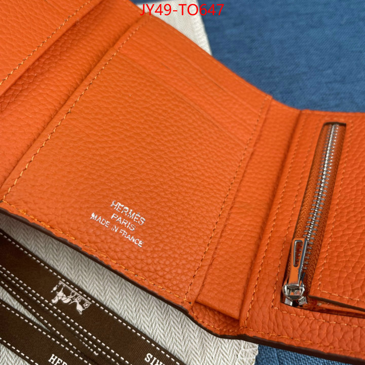 Hermes Bags(4A)-Wallet-,replica 1:1 high quality ,ID: TO647,$: 49USD