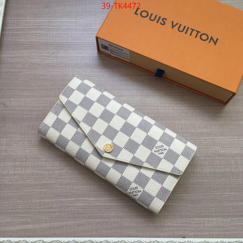 LV Bags(4A)-Wallet,ID: TK4472,$: 39USD