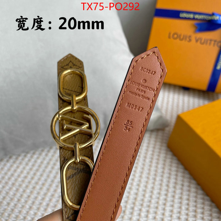 Belts-LV,the best quality replica , ID: PO292,$: 75USD