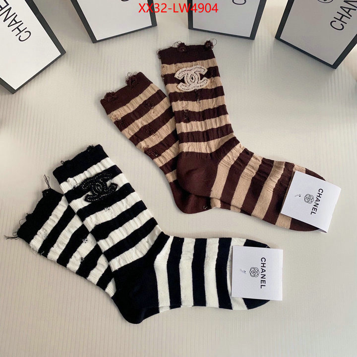 Sock-Chanel,replica aaaaa+ designer , ID: LW4904,$: 32USD