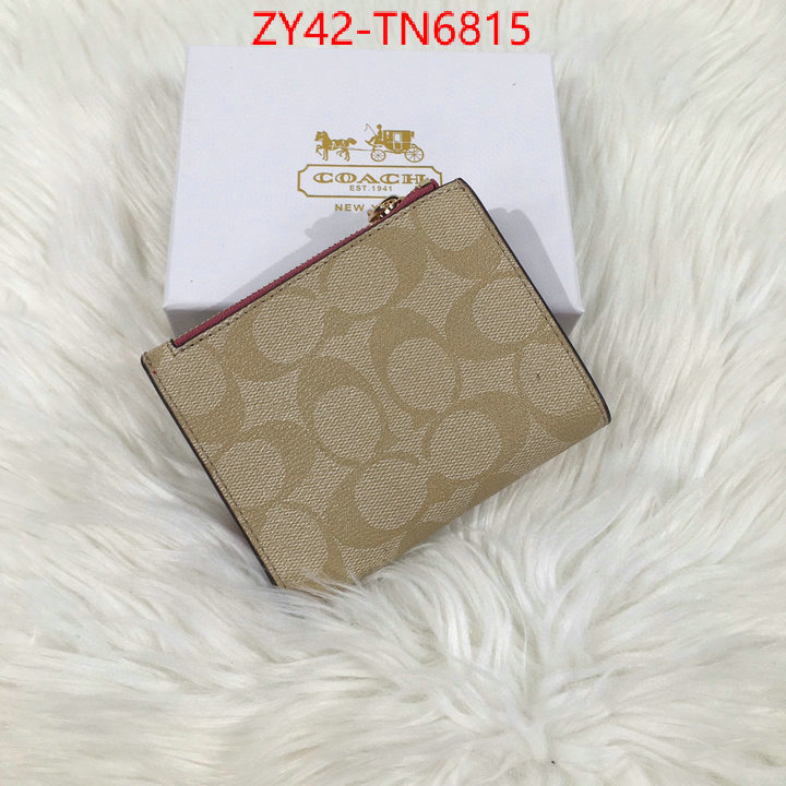 Coach Bags(4A)-Wallet,aaaaa+ class replica ,ID: TN6815,$: 42USD