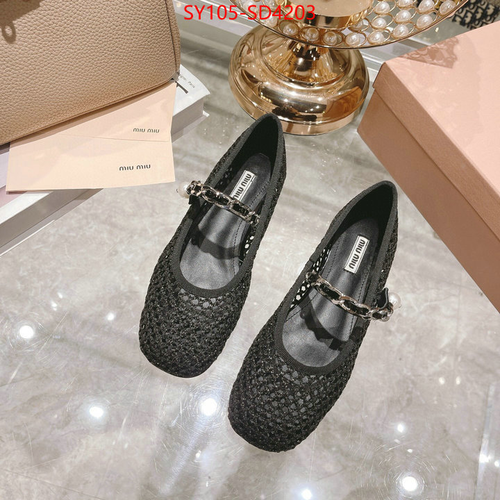 Women Shoes-Miu Miu,replica aaaaa designer , ID: SD4203,$: 105USD