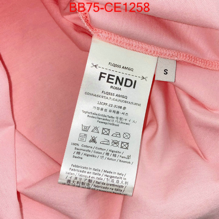 Clothing-Fendi,first copy , ID: CE1258,$: 75USD