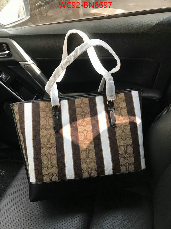 Coach Bags(4A)-Tote-,knockoff ,ID: BN8697,$: 92USD